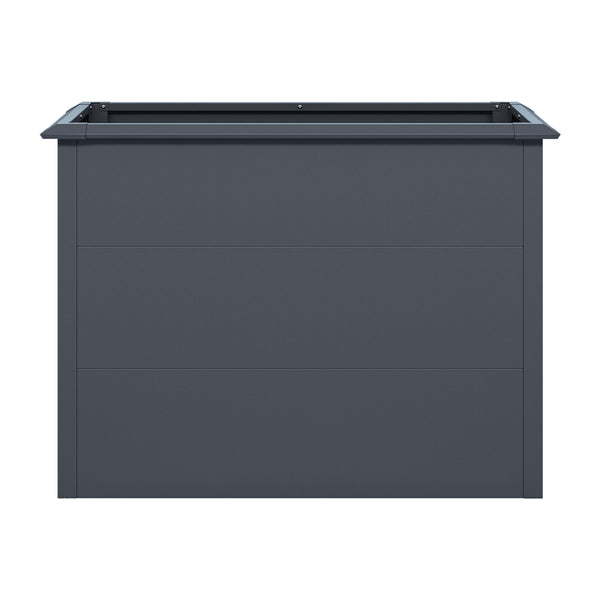 Hochbeet 100×50×77 cm Anthrazit mit Schneckenschutzkante