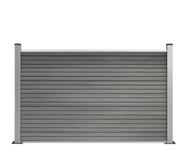 WPC Sichtschutzzaun Vertico Grau Höhe: 1,20m