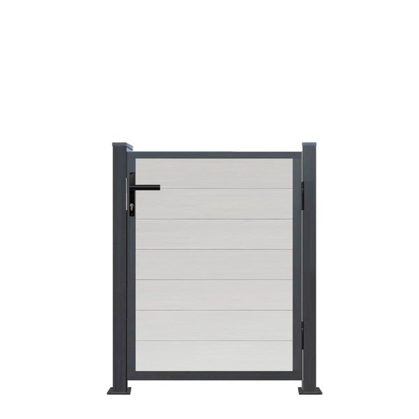▶️ 1,0m breit - CoEx Aluminium Gartentor 120cm x 100cm Bausatz Bausatz