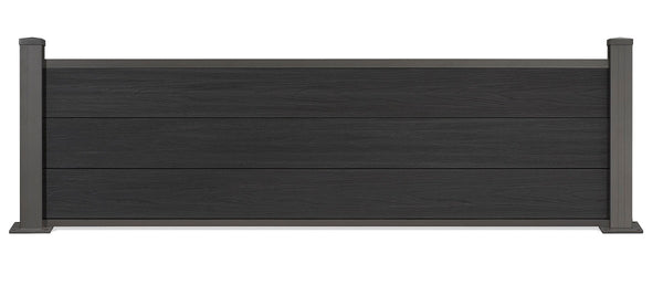 ▶️ Höhe: 0,55m - Coex Vorgartenzaun Excellent 550x 1800 mm mit Aluminium Pfosten