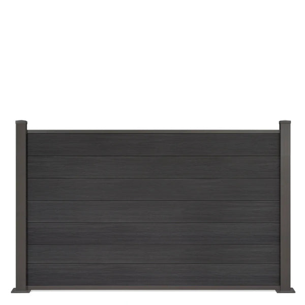 ▶️ Höhe: 1,20m - Coex WPC Zaun Excellent in Anthrazit 120 x 180 cm