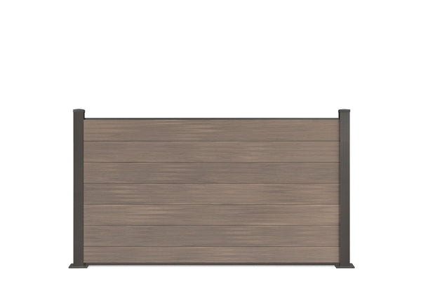 ▶️ Höhe: 1,20m - Coex WPC Zaun Excellent in Beige 120 x 180 cm