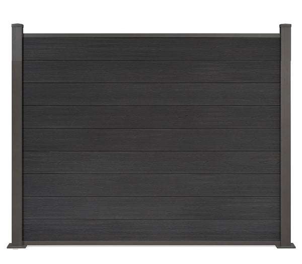 ▶️ Höhe: 1,50m - Coex WPC Sichtschutzzaun 150 x 180 cm Excellent inkl. Aluminium Pfosten