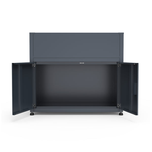 Hochbeet 100×50×85 cm Anthrazit RAL7016 mit Unterschrank Garten und Terrasse