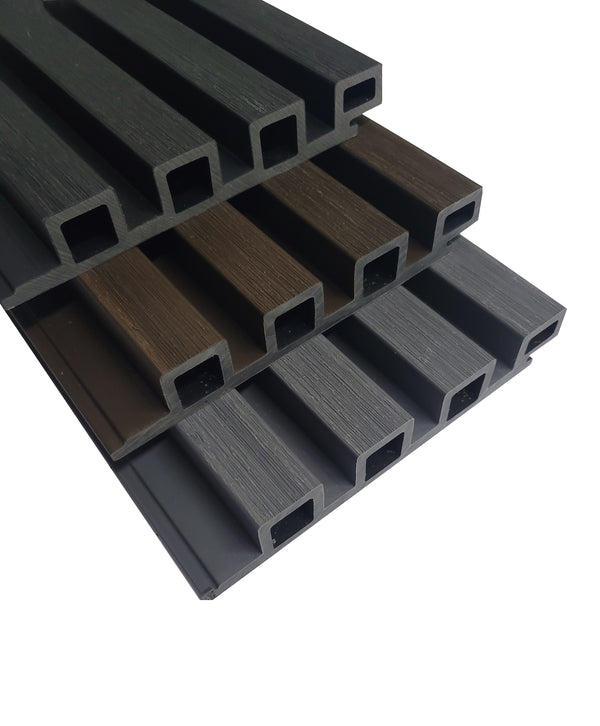 COEX WPC Fassadenpaneele in Anthrazit 2900 x 170 x 25mm (Deckmaß 160mm)