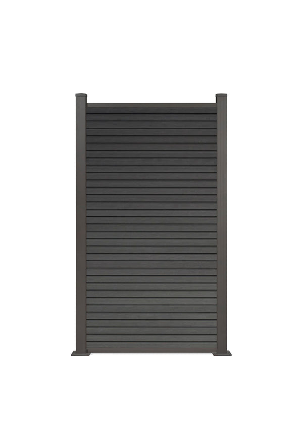 COEX halbes Zaunelement Vertico CoEx Zaun Komplett-Set 180x90cm