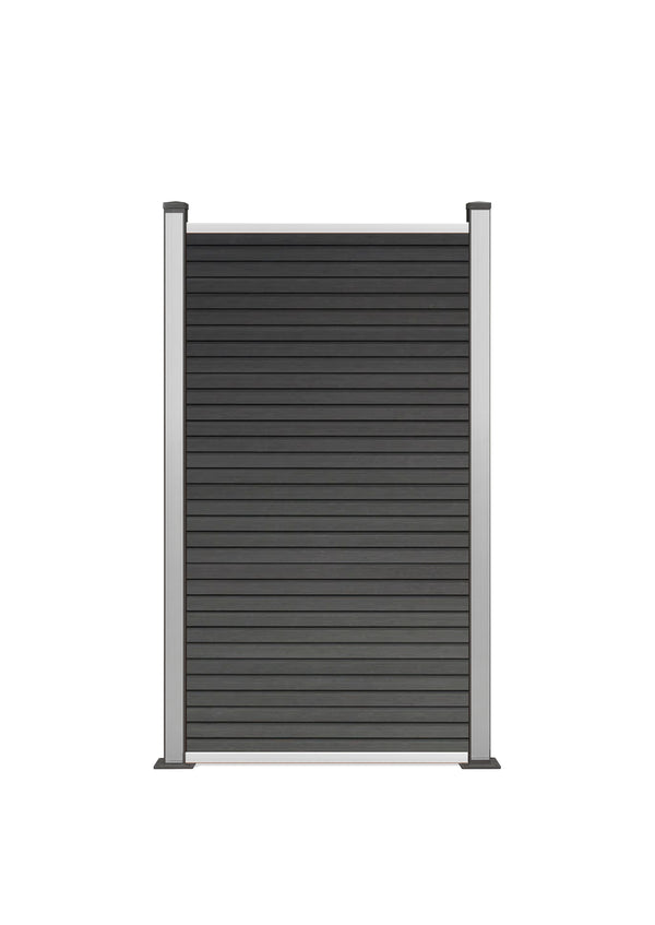 COEX halbes Zaunelement Vertico CoEx Zaun Komplett-Set 180x90cm