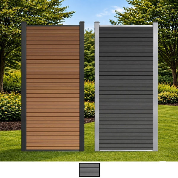 COEX halbes Zaunelement Vertico CoEx Zaun Komplett-Set H:175cm B:97cm