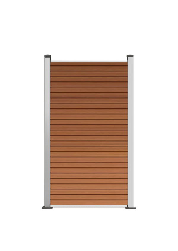 COEX halbes Zaunelement Vertico CoEx Zaun Komplett-Set 180x90cm