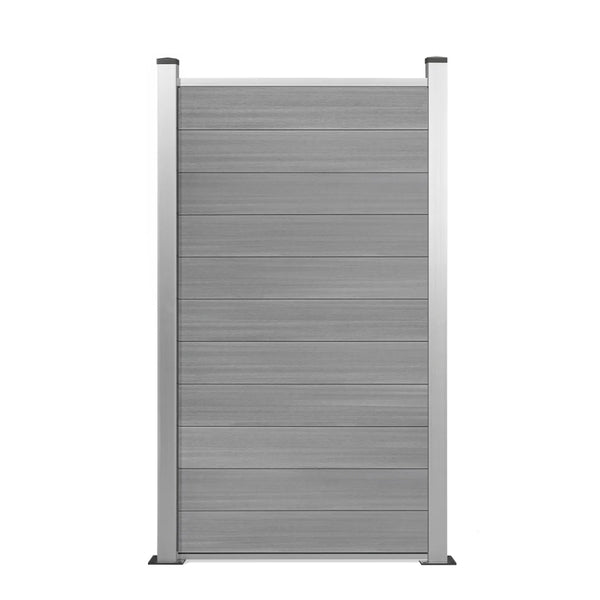 COEX halbes Zaunelement Brillant WPC Zaun Komplett-Set 180x90cm