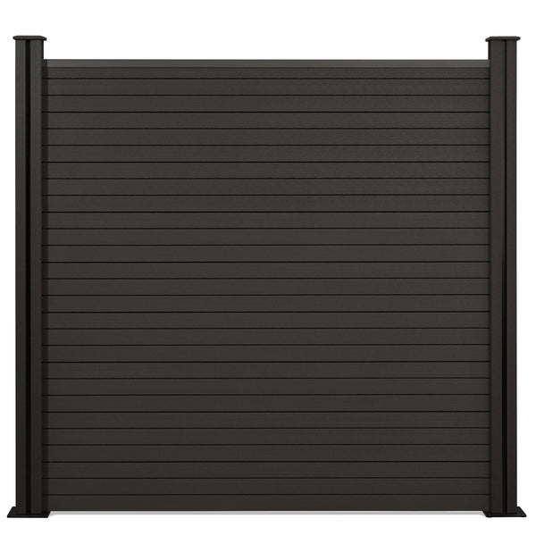 classic-anthrazit-forderseite-Zaunelemente-WPC-frontal001