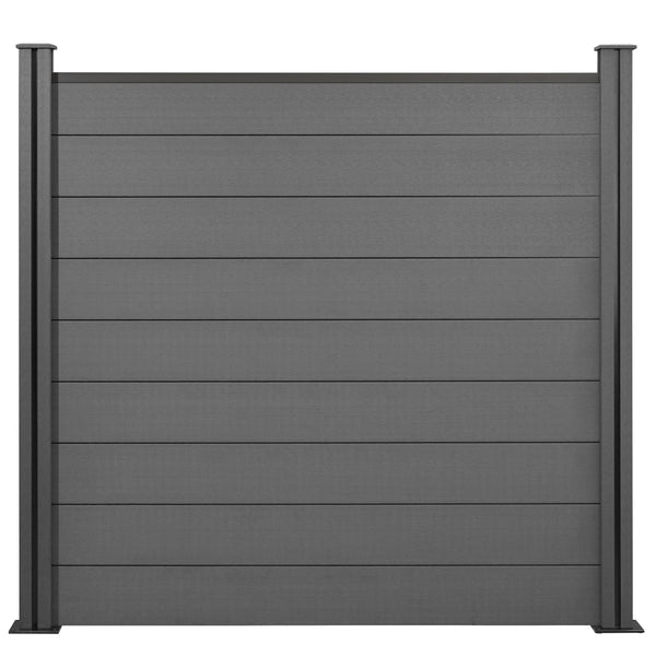 classic-steingrau-rueckseite-Zaunelemente-WPC-frontal001