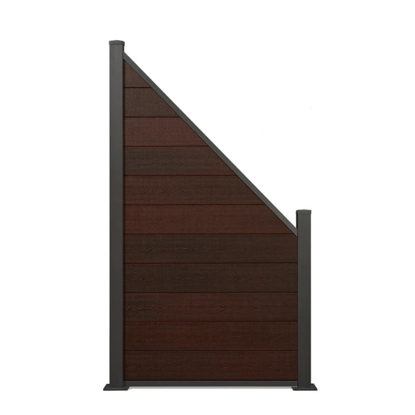 Coex Schrägelement Eleganz, 180 x 90 cm inkl. kurzen Aluminium Pfosten
