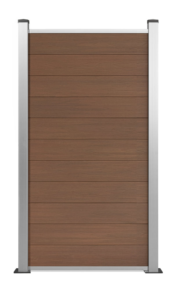 Coex halbes Element Excellent WPC Zaun Komplett-Set 180x90cm