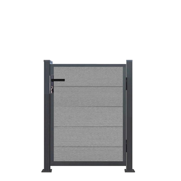 ▶️ Höhe: 1,30m - Nobel Aluminium Gartentor Bausatz 130cm x 90cm