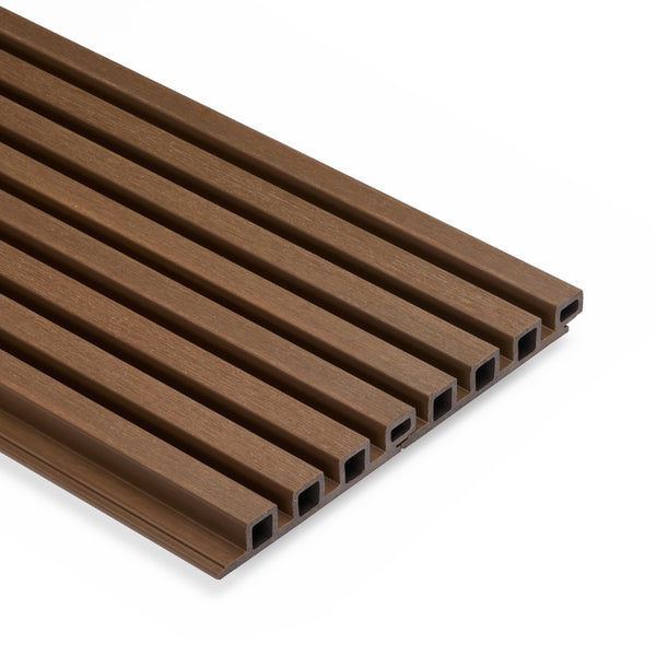 COEX WPC Fassadenpaneele (schmal) in Braun 2900 x 170 x 25mm (Deckmaß 160mm)