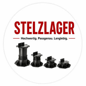 Stelzlager für WPC Terrasen stufenlos einstellbar