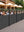 Gastro-Zaun WPC CoEx 150x180cm Eleganz mit 50cm Plexiglasscheibe