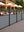 Gastro-Zaun WPC CoEx 150x180cm Eleganz mit 50cm Plexiglasscheibe