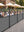 Gastro-Zaun WPC CoEx 150x180cm Vertico mit 50cm Plexiglasscheibe