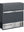 Briefkasten anthrazit B10 mit Edelstahl Namensschild personalisiert Schriftart Oxanium