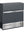 Briefkasten anthrazit B10 mit Edelstahl Namensschild personalisiert Schriftart Play