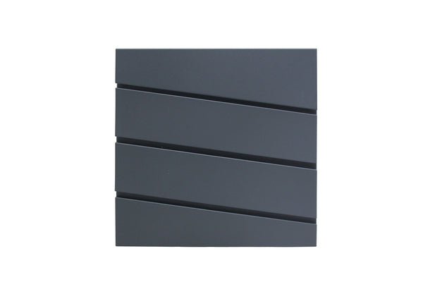 Briefkasten anthrazit B6 in der Mitte