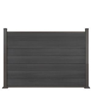 Brillant Zaun in Anthrazit mit Anthrazit Pfosten