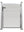 ▶️ Höhe: 1,20m - CoEx Aluminium Gartentor Bausatz 120cm x 90cm in Silber