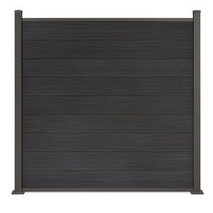 Excellent Zaun in Anthrazit mit Anthrazit Pfosten