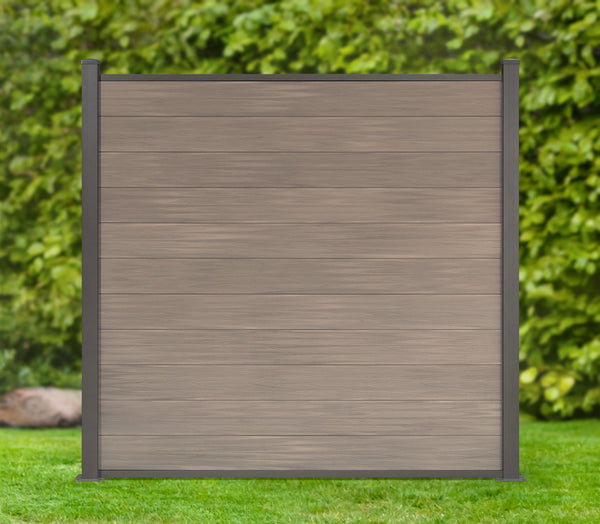 WPC Sichtschutzzaun Excellent 180 x 180 cm Beige Naboca COEX