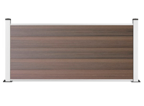 ▶️ Höhe: 0,84m - Vorgartenzaun Excellent 840x 1800 mm verschiedene Farben. Pfosten in Silber