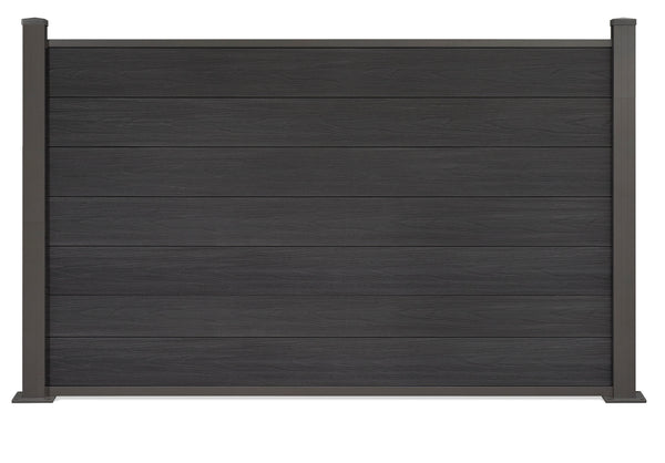 ▶️ Höhe: 1,50m - Coex WPC Sichtschutzzaun 150 x 180 cm Excellent inkl. Aluminium Pfosten