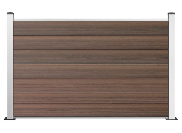 ▶️ Höhe: 1,20m - Coex WPC Sichtschutzzaun 120 x 180 cm Excellent inkl. Aluminium Pfosten
