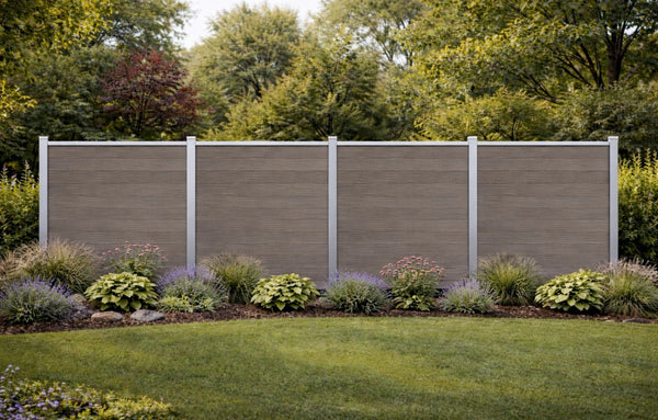 WPC Sichtschutzzaun Excellent 180 x 180 cm Beige Naboca COEX