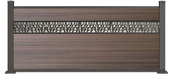 ▶️ Höhe: 0,84m - Vorgartenzaun Excellent mit Dekor 840x 1800 mm