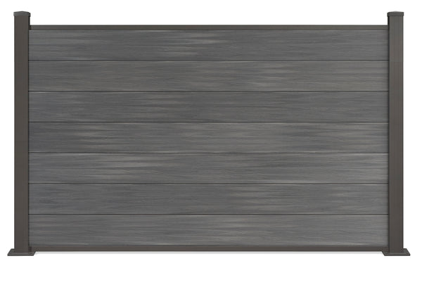 ▶️ Höhe: 1,50m - Coex WPC Sichtschutzzaun 150 x 180 cm Excellent inkl. Aluminium Pfosten