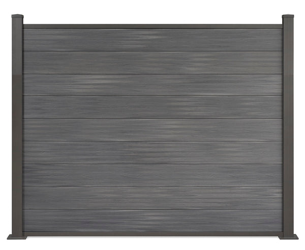 ▶️ Höhe: 1,50m - Coex WPC Sichtschutzzaun 150 x 180 cm Excellent inkl. Aluminium Pfosten