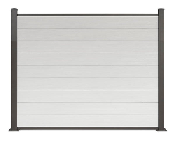 ▶️ Höhe: 1,50m - Coex WPC Sichtschutzzaun 150 x 180 cm Excellent inkl. Aluminium Pfosten