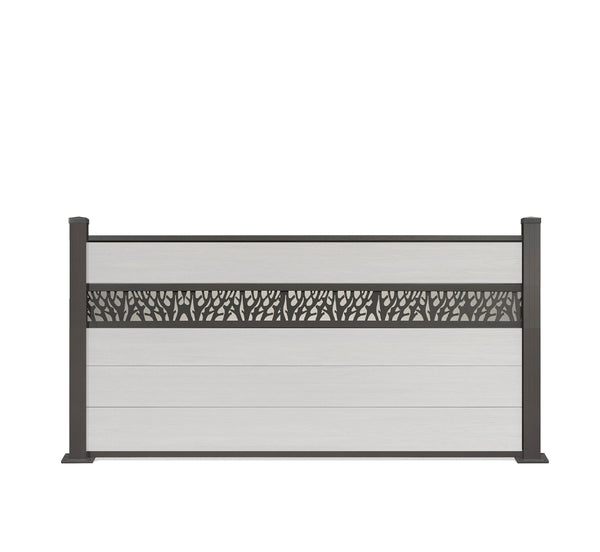 ▶️ Höhe: 0,84m - Vorgartenzaun Excellent mit Dekor 840x 1800 mm