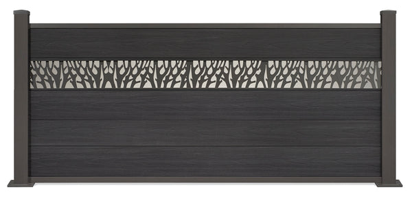 ▶️ Höhe: 0,84m - Vorgartenzaun Excellent mit Dekor 840x 1800 mm