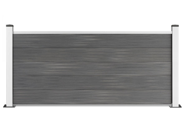 ▶️ Höhe: 0,84m - Vorgartenzaun Excellent 840x 1800 mm verschiedene Farben. Pfosten in Silber