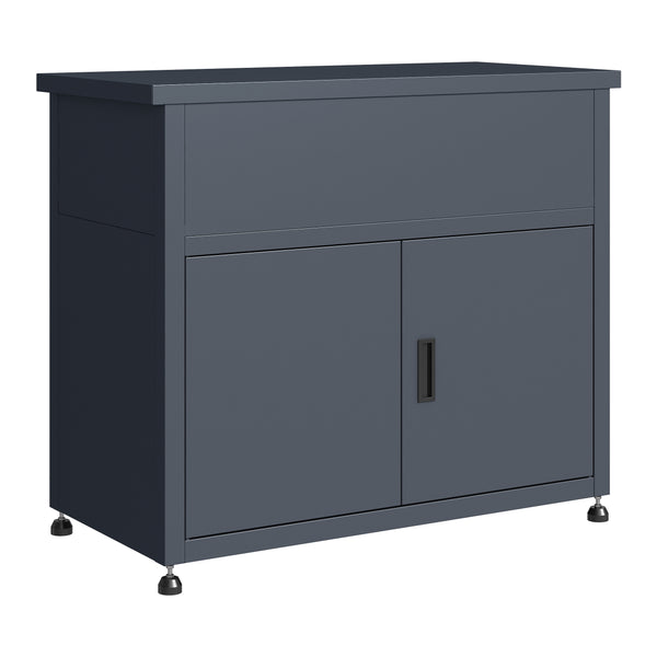 Hochbeet 100×50×85 cm Anthrazit RAL7016 mit Unterschrank Garten und Terrasse