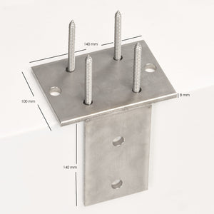 Pfostenhalterung für L-Steine