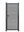 Gartentor Aluminium 180cm x 90cm in Anthrazit als Bausatz Komplett-Set mit Schloss