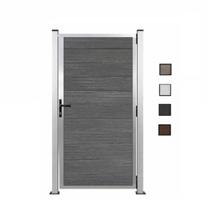 Silber Tür mit grauer Füllung