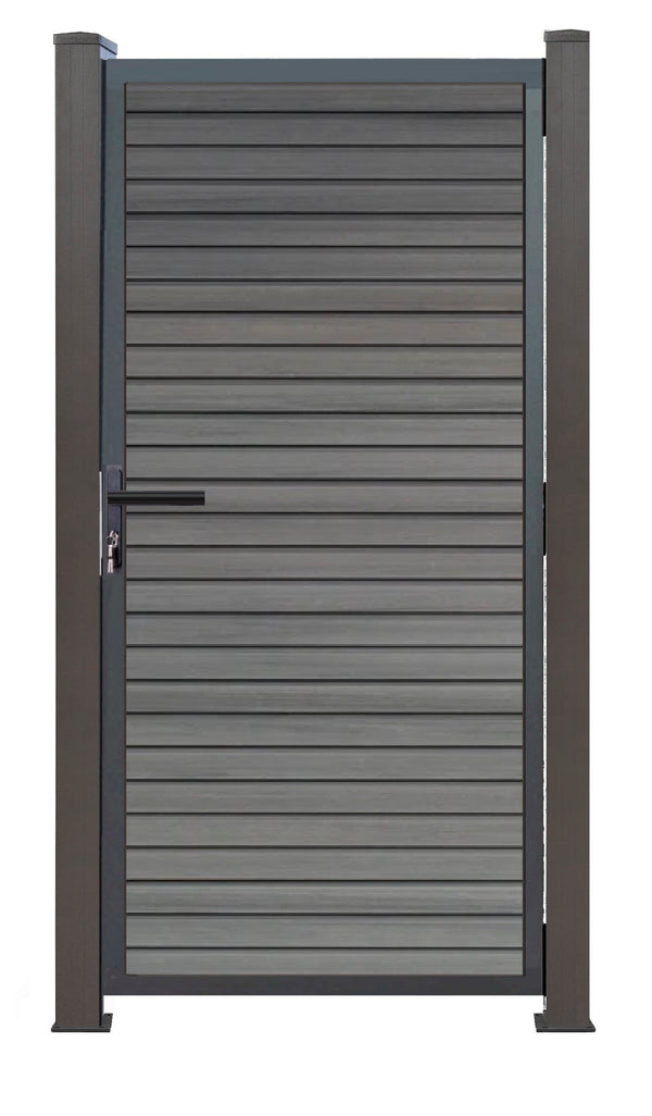Aluminium Gartentor 180cm x 100cm in Anthrazit Bausatz 1,0m breit