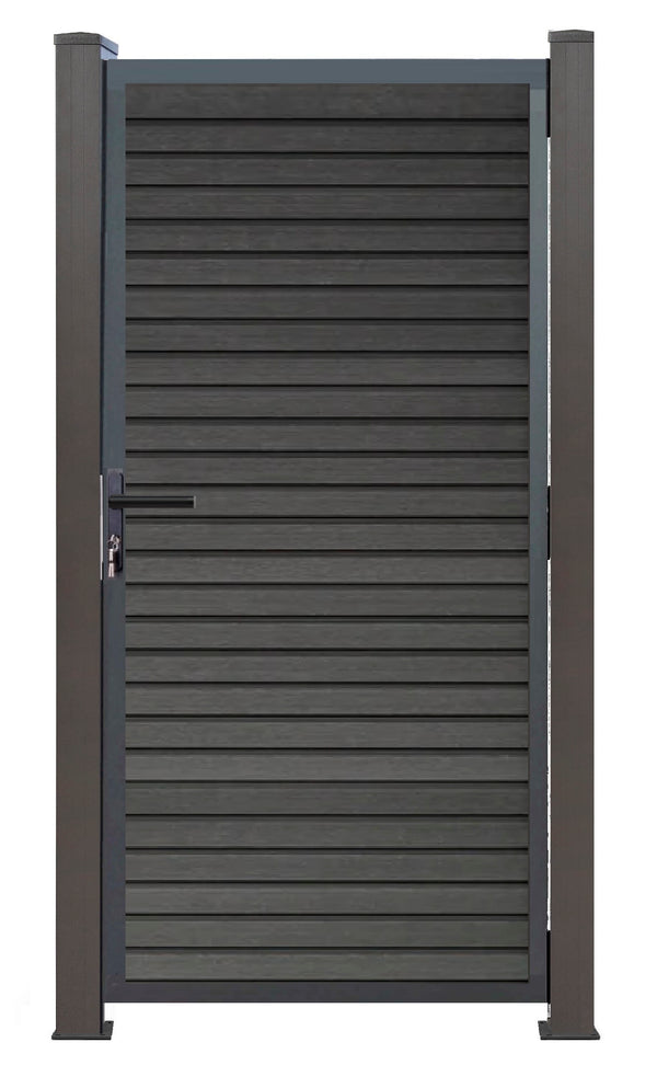 Aluminium Gartentor 180cm x 100cm in Anthrazit Bausatz 1,0m breit
