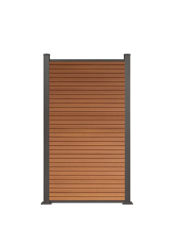 COEX halbes Zaunelement Vertico CoEx Zaun Komplett-Set 180x90cm