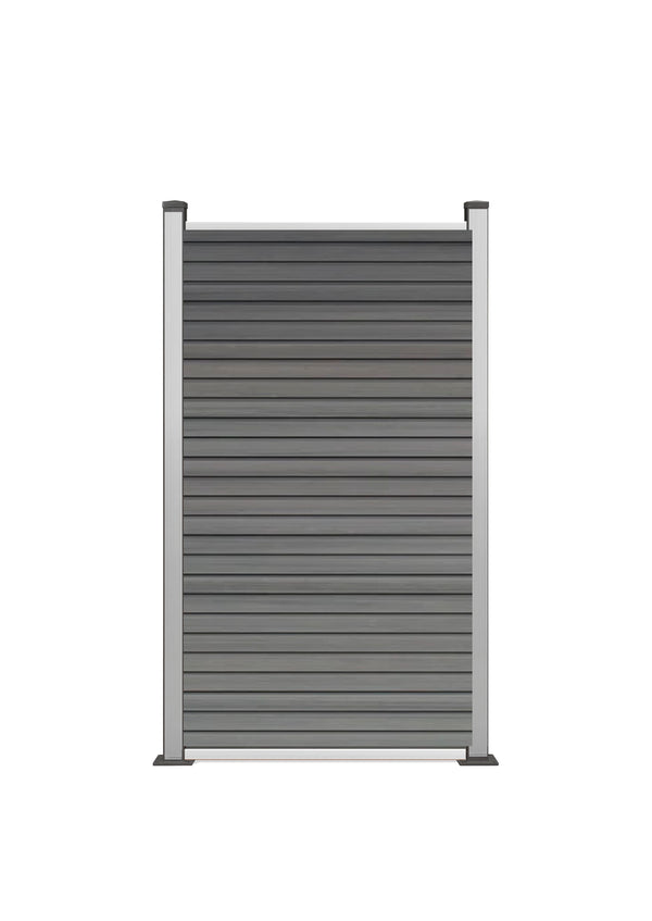 COEX halbes Zaunelement Vertico CoEx Zaun Komplett-Set 180x90cm